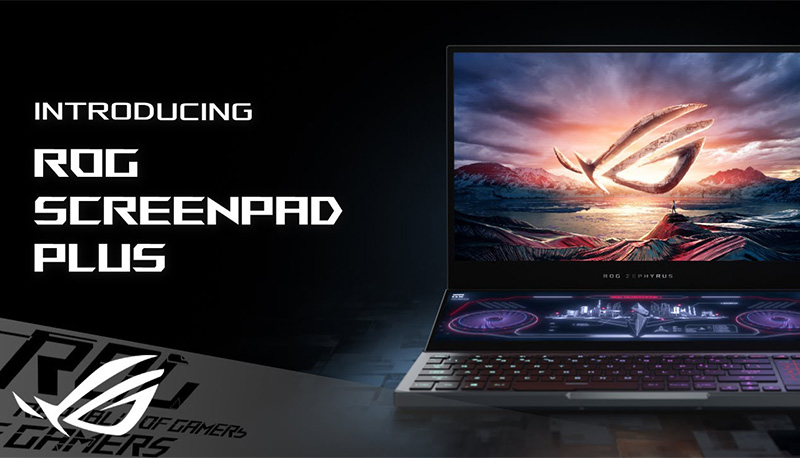 Download Free Rog Zephyrus Duo 15 Laptops Asus Global PSD Mockup Template