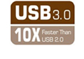 USB 3.0 - bis zu zehnmal schneller als USB 2.0