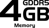 Gigantic 4GB GDDR5 Memory