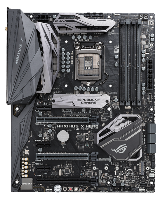 ROG MAXIMUS X HERO (WI-FI AC) | Motherboards | ROG Global