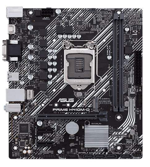 Placa Base mATX Intel de 10a Gen LGA 1200 COM ASUS Prime H410M-D Puerto COM y Cabezal LPT HDMI VGA USB 3.2 Gen 1 M.2 LAN 1Gb DDR4 2933 MHz