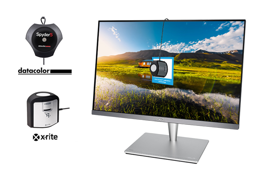 La technologie ASUS ProArt™ Calibration est également compatible avec les meilleurs dispositifs d'étalonnage matériels.