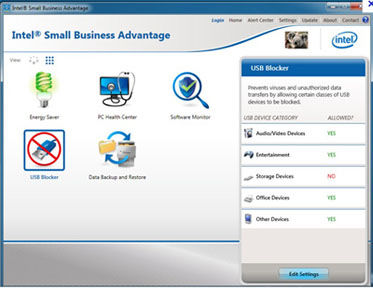 Intel® Small Business Advantage (Intel® SBA) included
