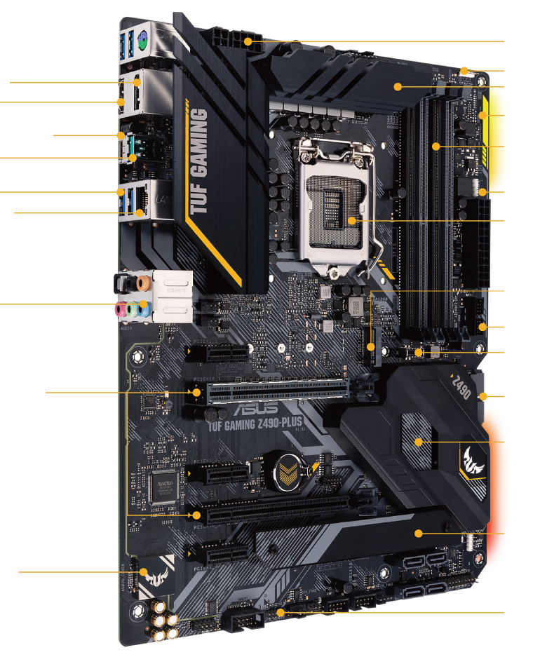 ASUS TUF GAMING Z490 PULS 正常作動品 マザーボード-