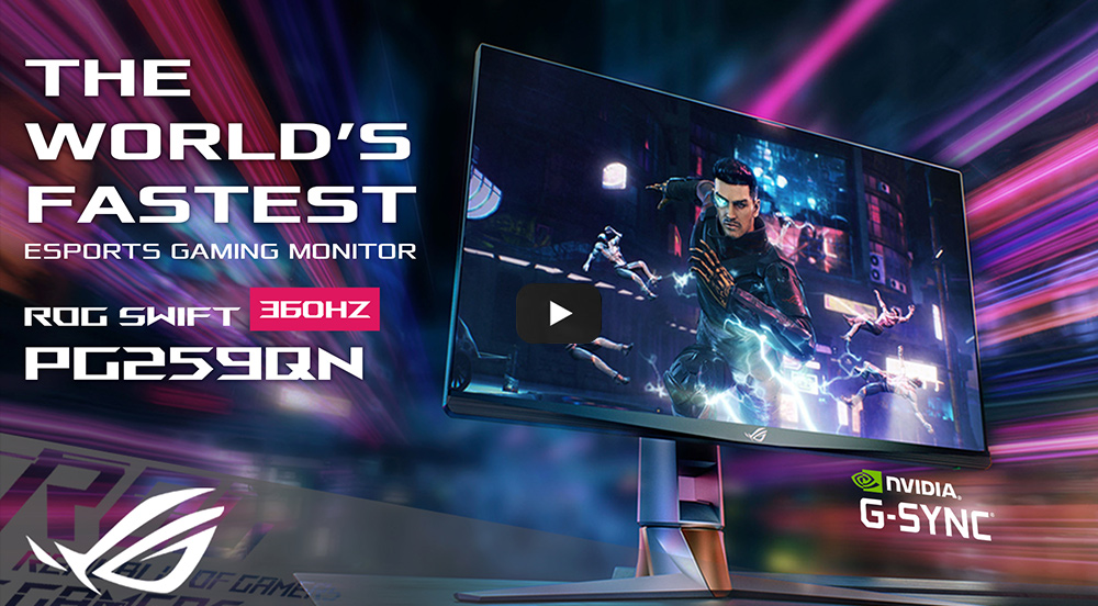 Asus ROG Swift 360Hz, el primer monitor gaming capaz de alcanzar los 360 Hz