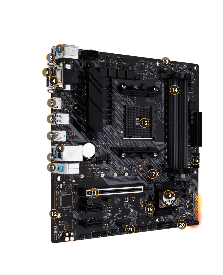 TUF GAMING A520M PLUS Motherboards ASUS Global