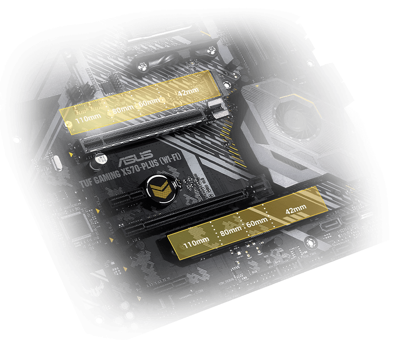 ASUS TUF GAMING X570-PLUS (WI-FI) - motherboard - ATX - Socket AM4 - AMD  X570 - TGAMINGX570PLWF - Motherboards 