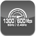 1300/600Mbps icon.