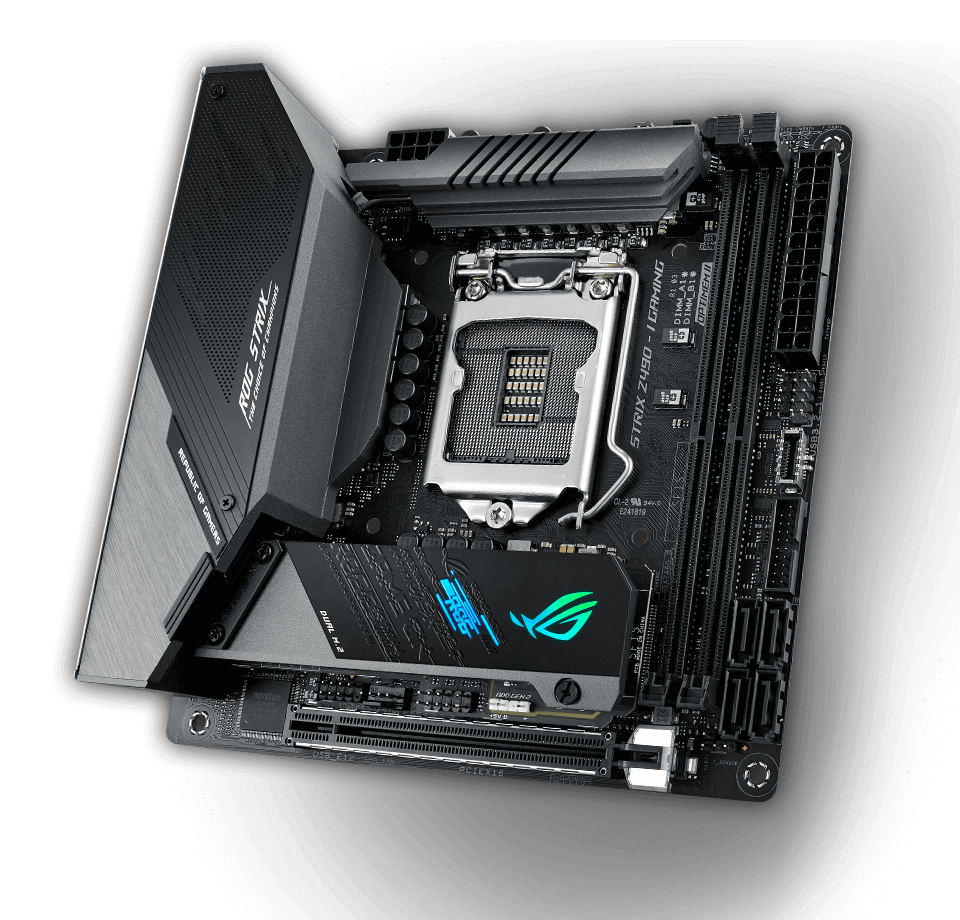 第10世代I7-10700+ASUS ROG Z490-I GAMING+16GBセット