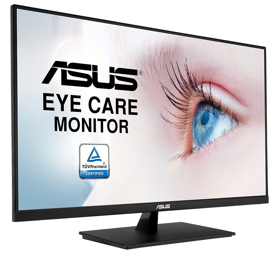 ASUS Eye Care monitor with classic elegant design.