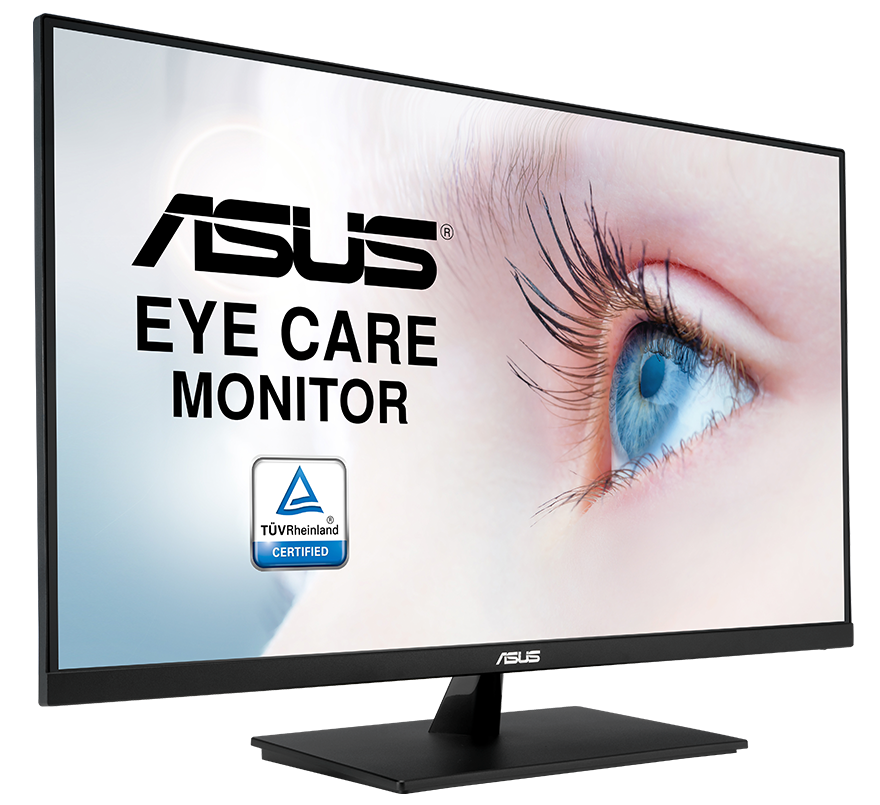 Monitores ASUS Eye Care com design elegante clássico