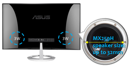 ASUS mx259h Monitor LED 25" 63,5cm 