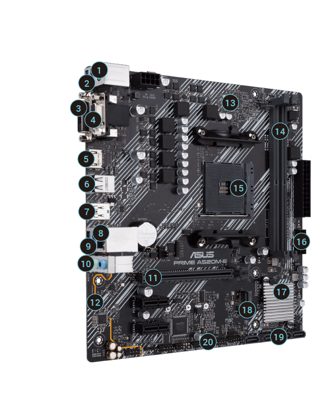 Placa Mãe Mancer A520M-DB, DDR4, Socket AM4, M-ATX, CHIPSET AMD