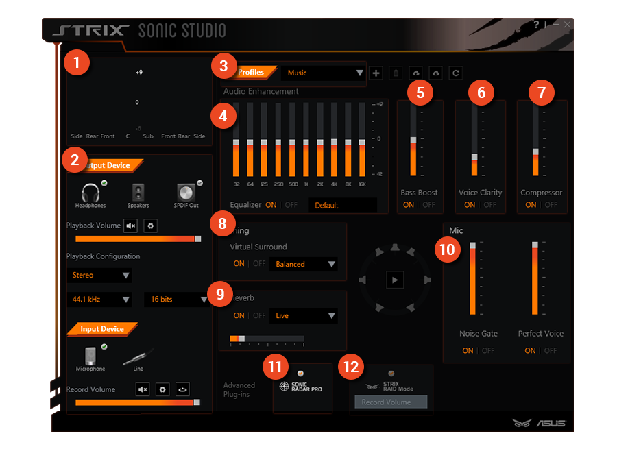 Strix Soar Sound Cards Asus Global