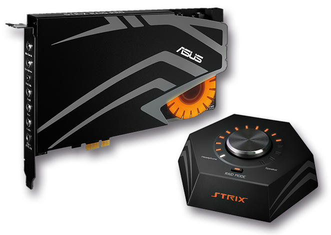 ASUS Strix RAID PRO sound card product photo.