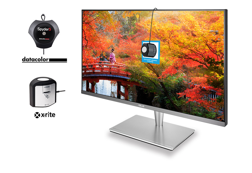 ASUS ProArt monitor is also compatible with the top major hardware calibrators