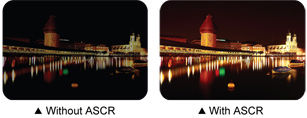 ASCR(ASUS Smart Contrast Ratio) 50000:1 creates sharper and brighter images