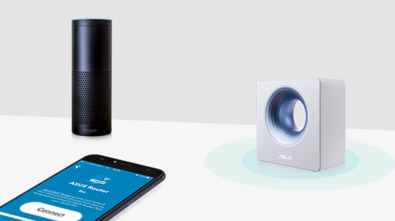 Blue Cave werkt met Amazon Echo, Amazon Alexa en IFTTT; en maakt zo domotica en spraakopdrachten mogelijk voor het bedienen van uw IoT-apparaten.