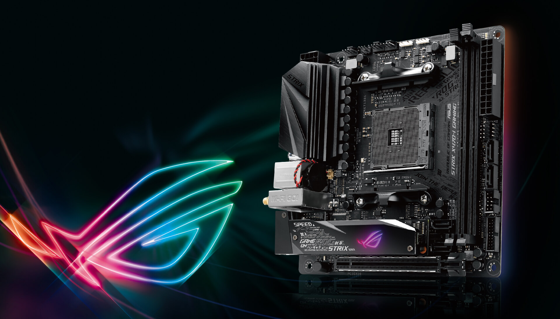 Материнская плата asus rog strix gaming. X470 ROG Strix. ASUS ROG Strix x470-i. ASUS ROG Strix 470-i Gaming. ASUS ROG Strix x470 i Gaming.