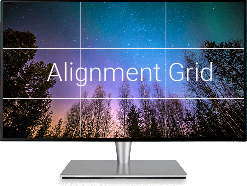 ProArt PA27AC provides you with an onscreen grid overlay so you can align and preview documents in their actual sizes prior to printing.