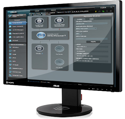ASUSWRT graphical user interface
gives you easy, CD-free setup and advanced network control