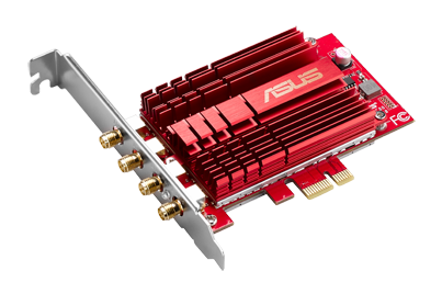 ASUS PCE-AC88 provides a custom heatsink for the best stability