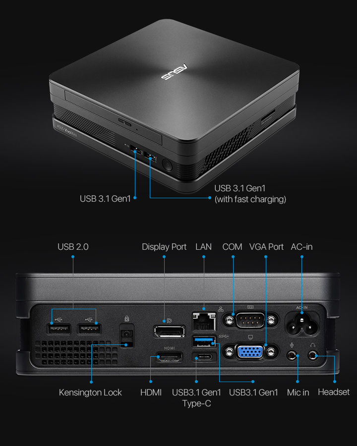 ASUS Mini PC- VC65 デスクトップ PC i7 6700T - 通販 - pinehotel.info