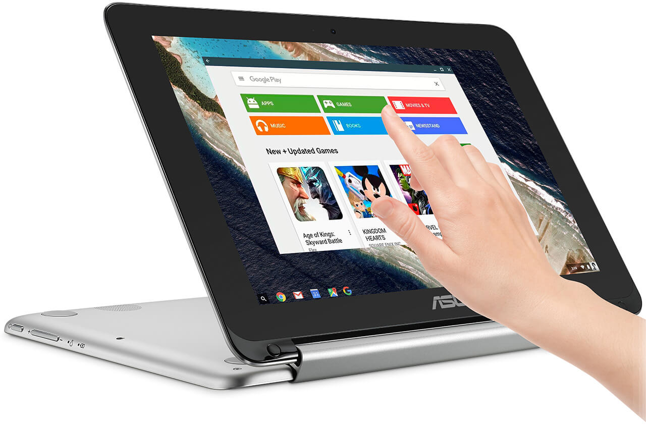 小型軽量chromebook ASUS C101P 10型 900g - パソコン