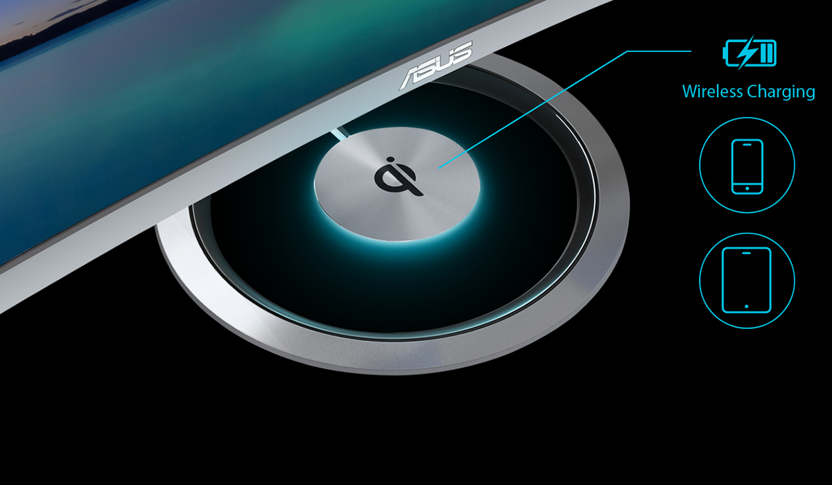 Built-in Qi wireless charger
