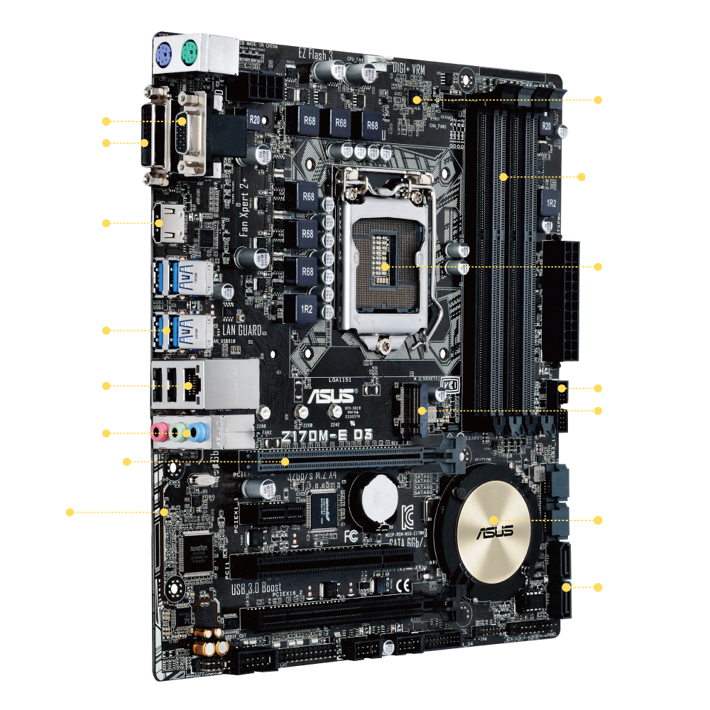 Z170m E D3 Motherboards Asus Global