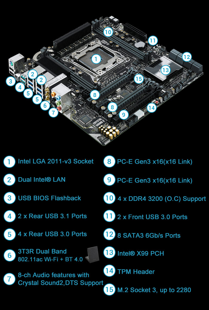 X99-M WS | Servers & Workstations | ASUS USA