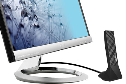 ASUS USB-AC56 includes a desktop cradle with a three-foot cable