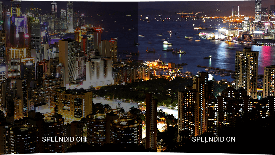 Designo Curve MX32VQ features ASUS SplendidPlus™ technology that optimizes videos and images by enhancing color brightness, contrast and sharpness.