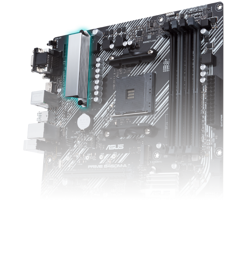 Asus Prime AMD B450 Micro ATX DDR4-SDRAM Motherboard 