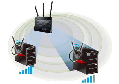 Generic - 2.4G + 5G double fréquence 1300M Gigabit Carte réseau