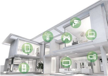 RT-AC58U supports multi-device connection with
improved Wi-Fi range