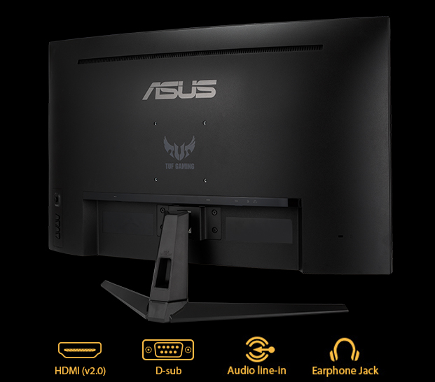 Monitor Gamer Curvo ASUS VG328H1B  32 PULGADAS, FULL HD 1080p, 165hz, 1ms,  AMD Freesync – Altavoces – All Technologycs