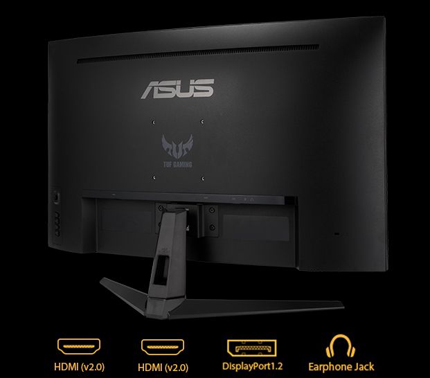 ASUS TUF Gaming VG27WQ1B Moniteur de jeu incurvé - 27 pouces WQHD  (2560x1440), 165 Hz (au-dessus de 144 Hz), flou de mouvement extrême,  synchronisation adaptative, FreeSync Premium, 1 ms (MPRT), HDR10 :  : Informatique
