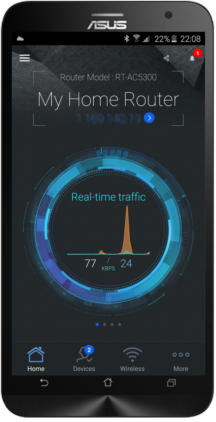 ASUS Router app interface