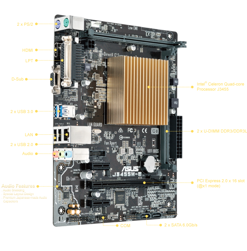 J3455M-E｜Motherboards｜ASUS Global