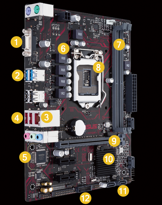 Ex H110m Vcsm Motherboard Asus Global 6751