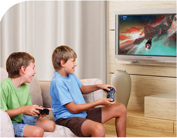 Enjoy exciting 3D rendered PC games and Blu-ray movies on the big screen