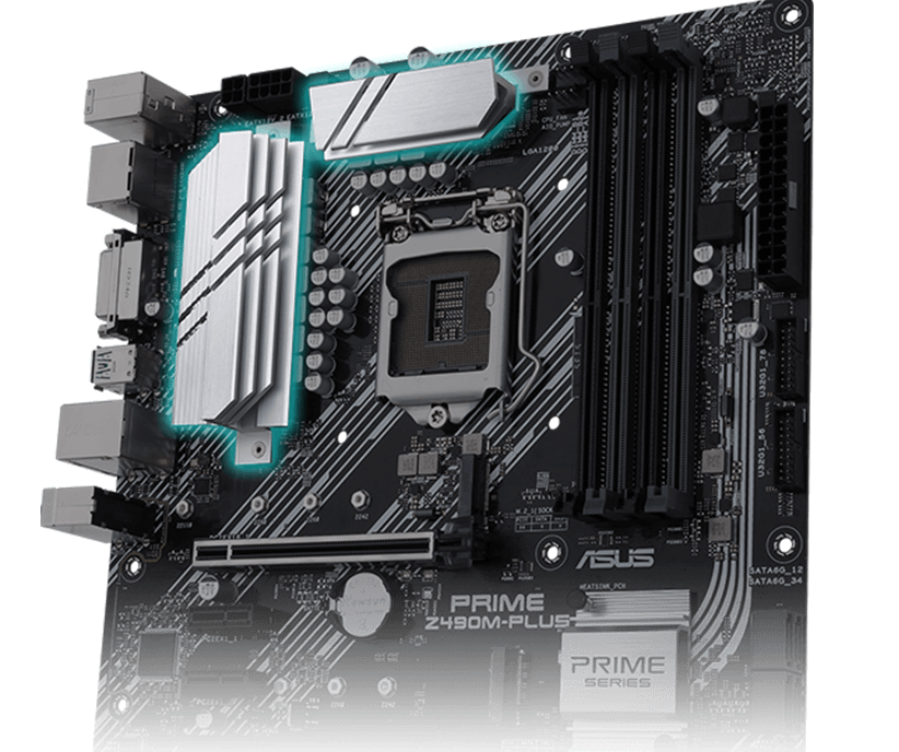 Placa Mãe Asus Prime Z490M-Plus DDR4, socket LGA 1200, chipset