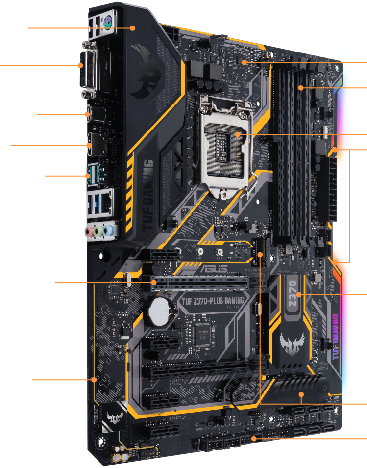 TUF Z370-PLUS GAMING｜Motherboards｜ASUS USA