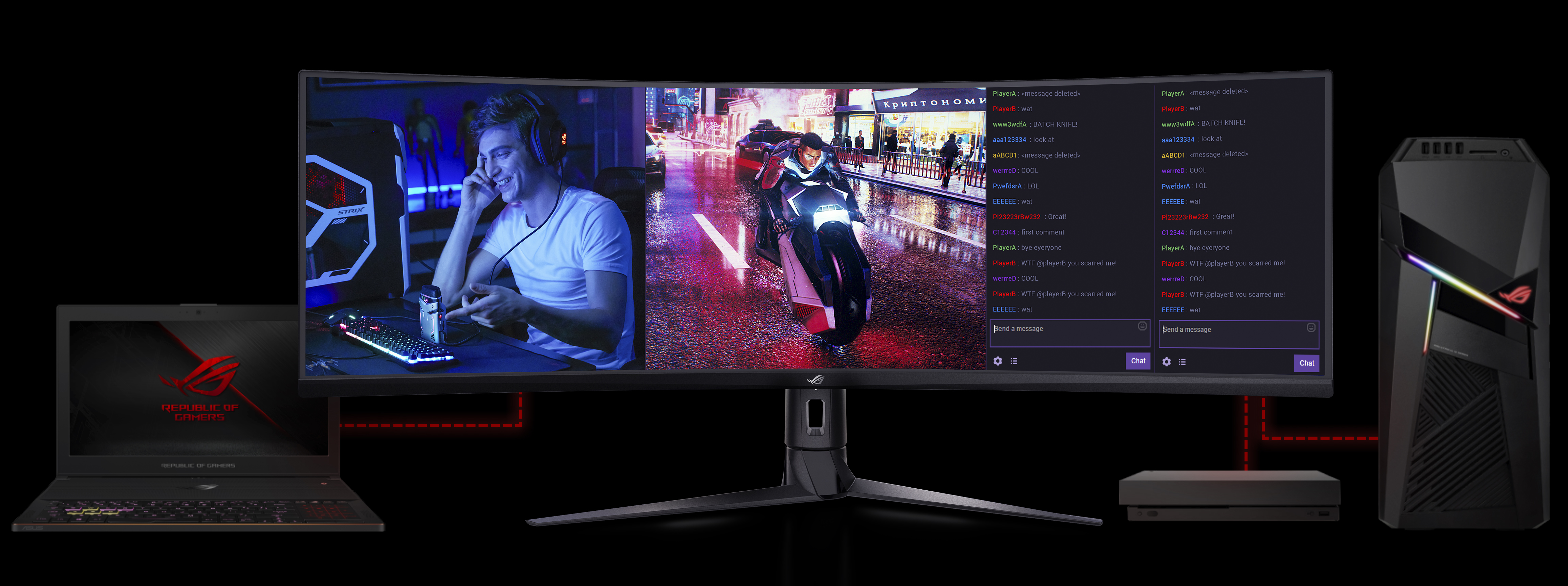 Monitor Gaming ROG Strix XG49VQ Super Ultra-Wide HDR - 49 Pulgadas 32: 9  (3840 x 1080), 144Hz, FreeSync ™ 2 HDR, DisplayHDR ™ 400, DCI-P3: 90%,  Shadow Boost
