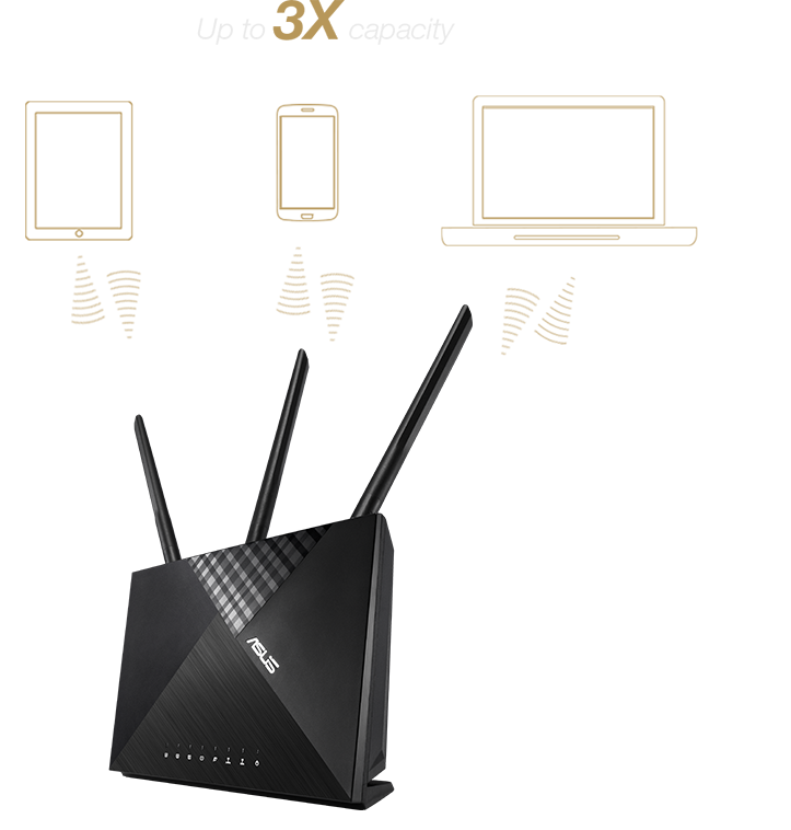 ASUS RT-AC65 with dual-band connectivity for lag-free entertainment
