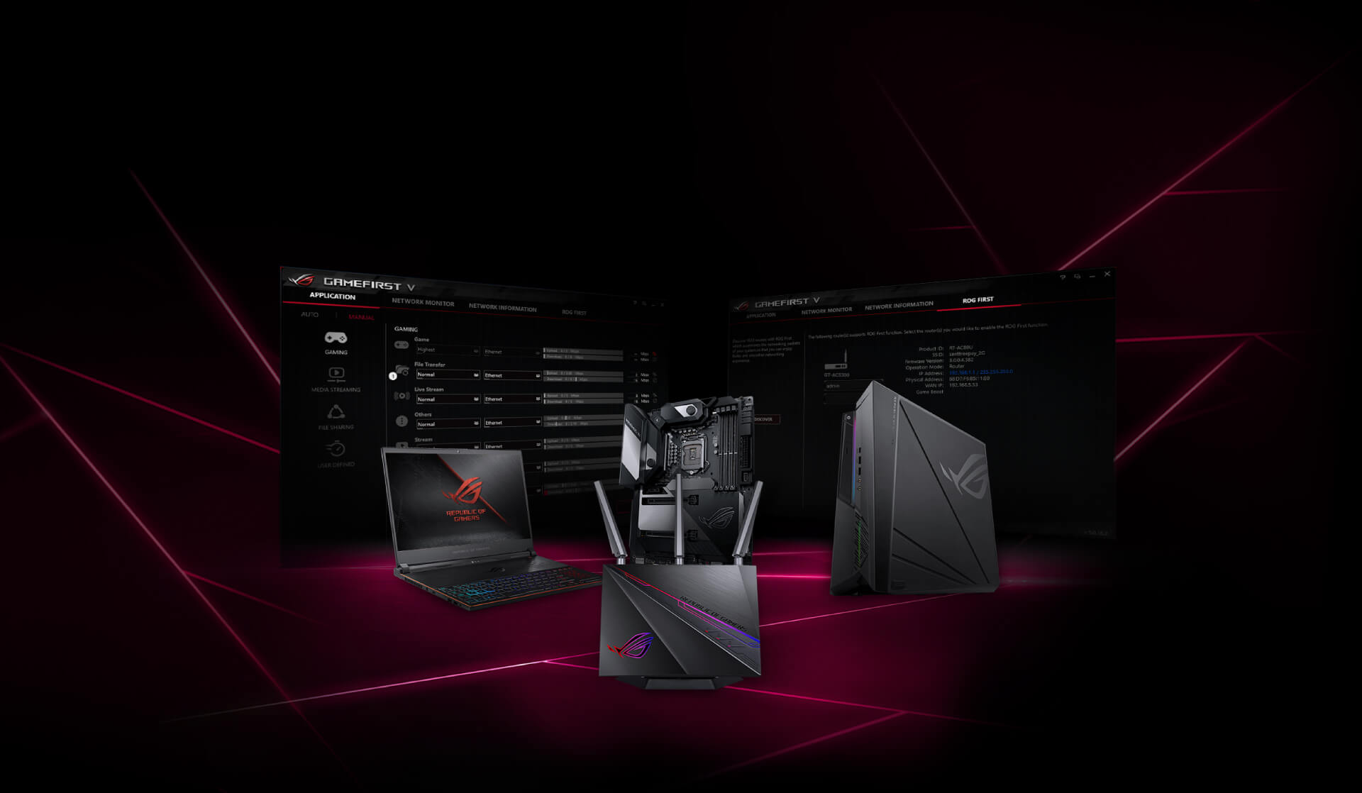 Rog Rapture Gt Ac2900 Gaming Networking Asus Usa