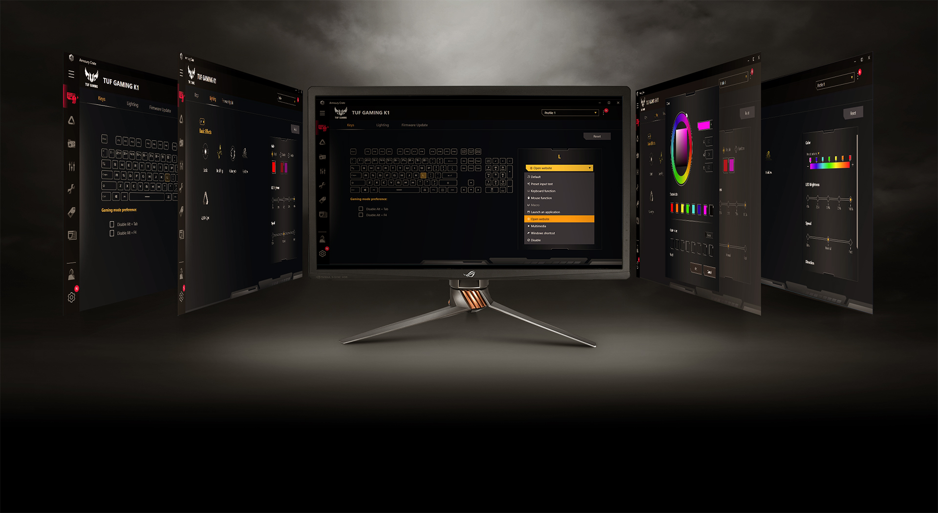 ASUS TUF Gaming K1 works with Armoury Crate software