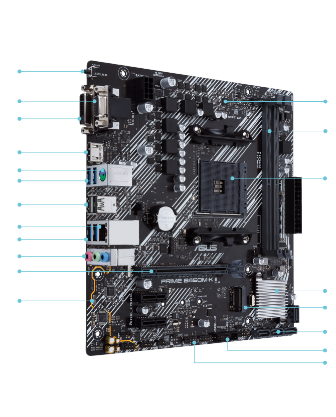 ASUS PRIME B450M-K II - West