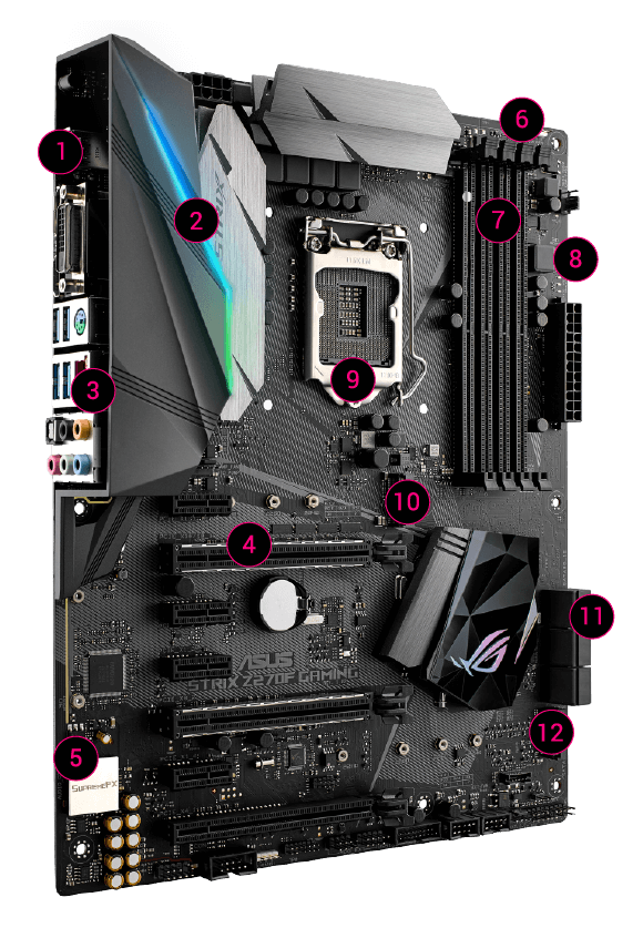 i7 7700k +ROG STRIX Z270F+CRUCIAL 16GBPCパーツ